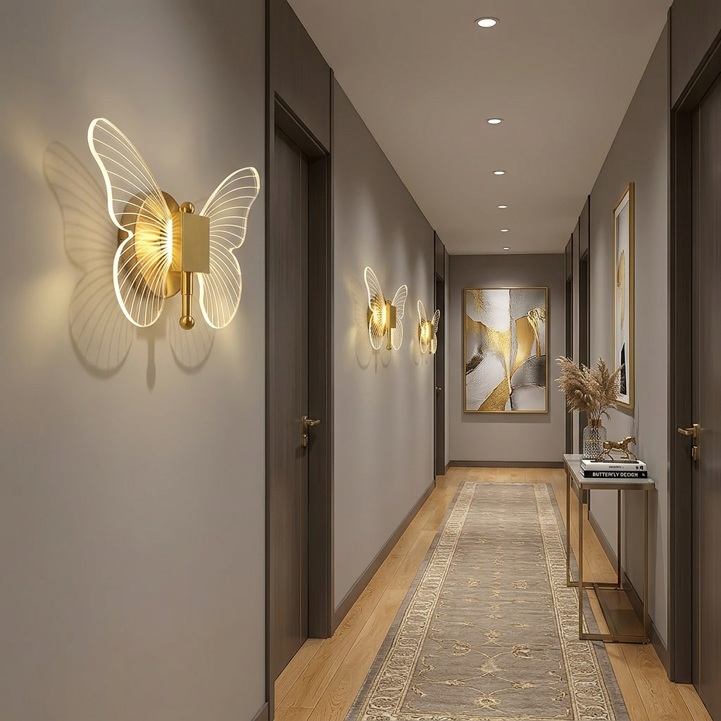 Arandela de Parede Borboleta Led
