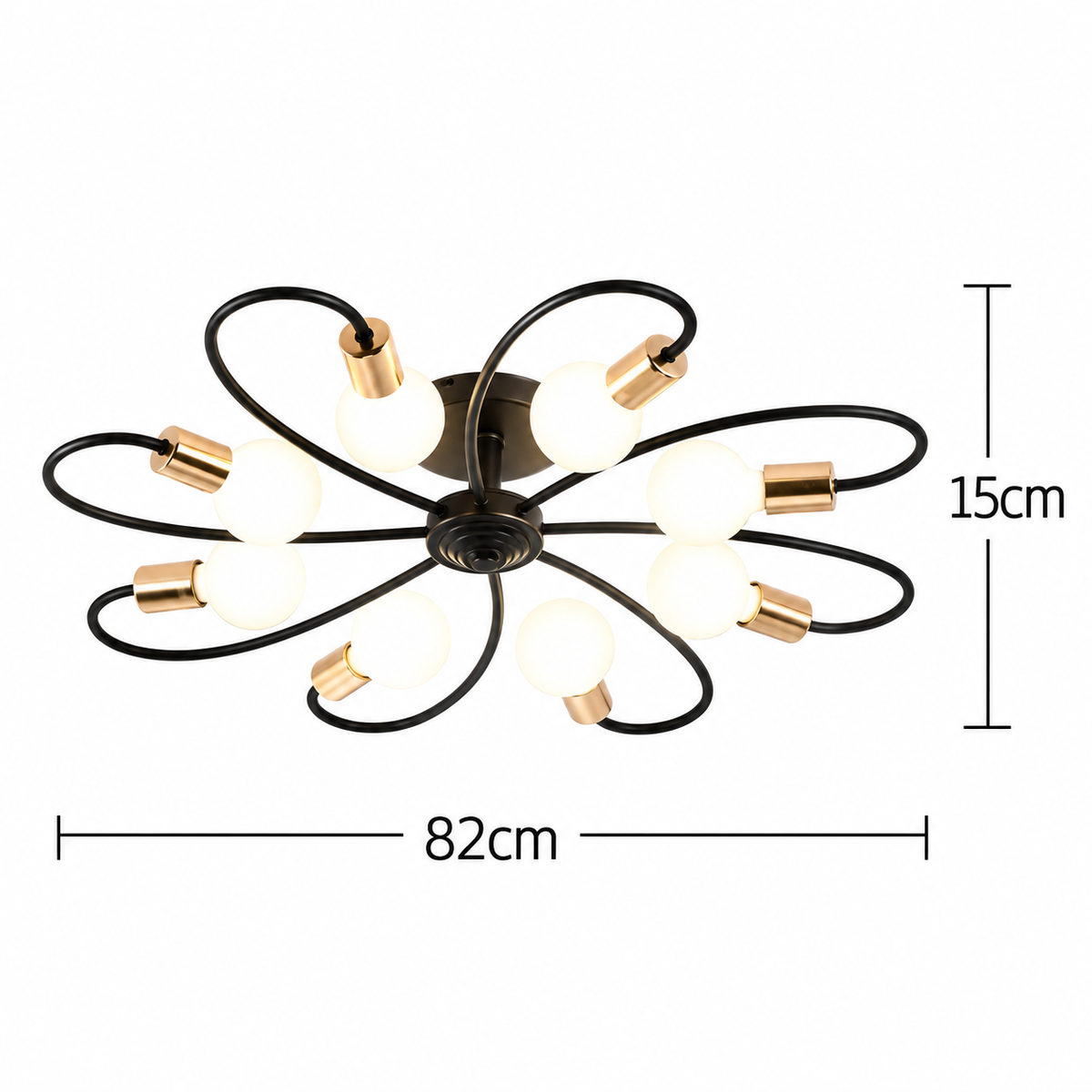 Lustre Moderno Plafon Flower