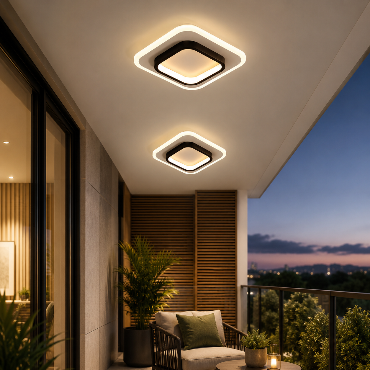 Plafon LED Decoração Minimalista